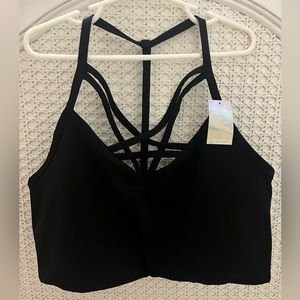 Large black sport sports bra